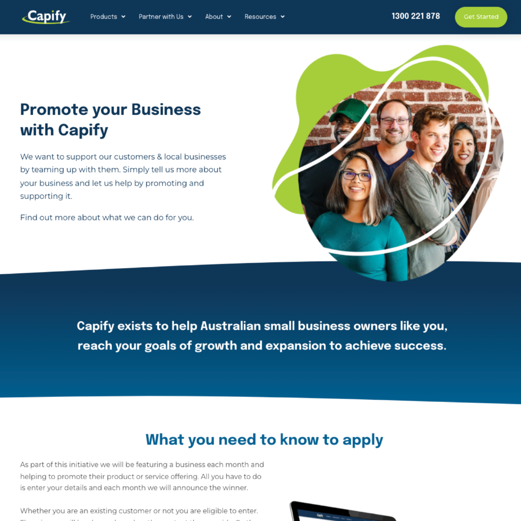 Business profile and blog- Capify
