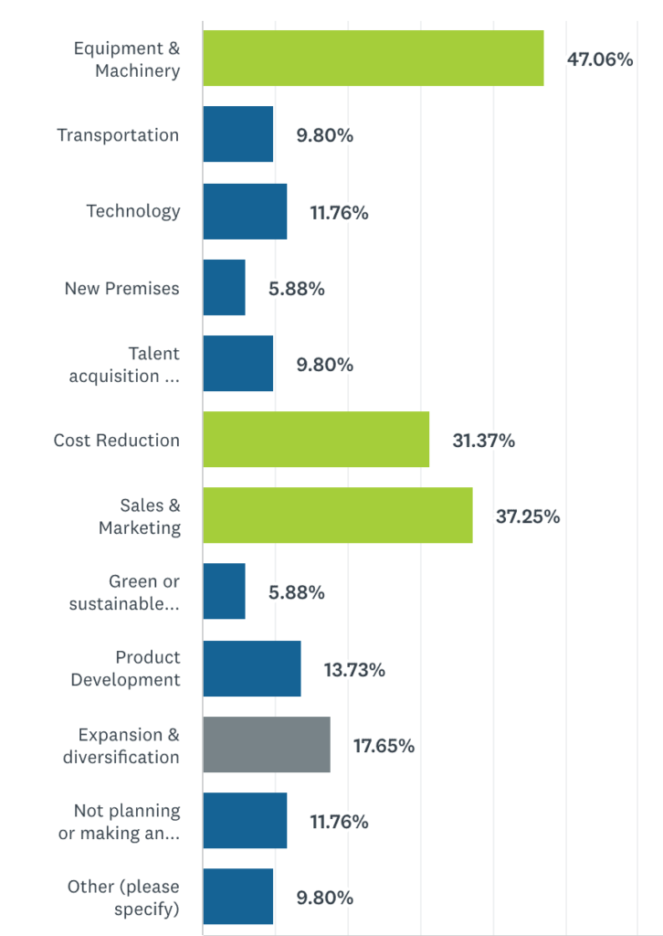 Focus Areas for Businesses over the Next 12 Months